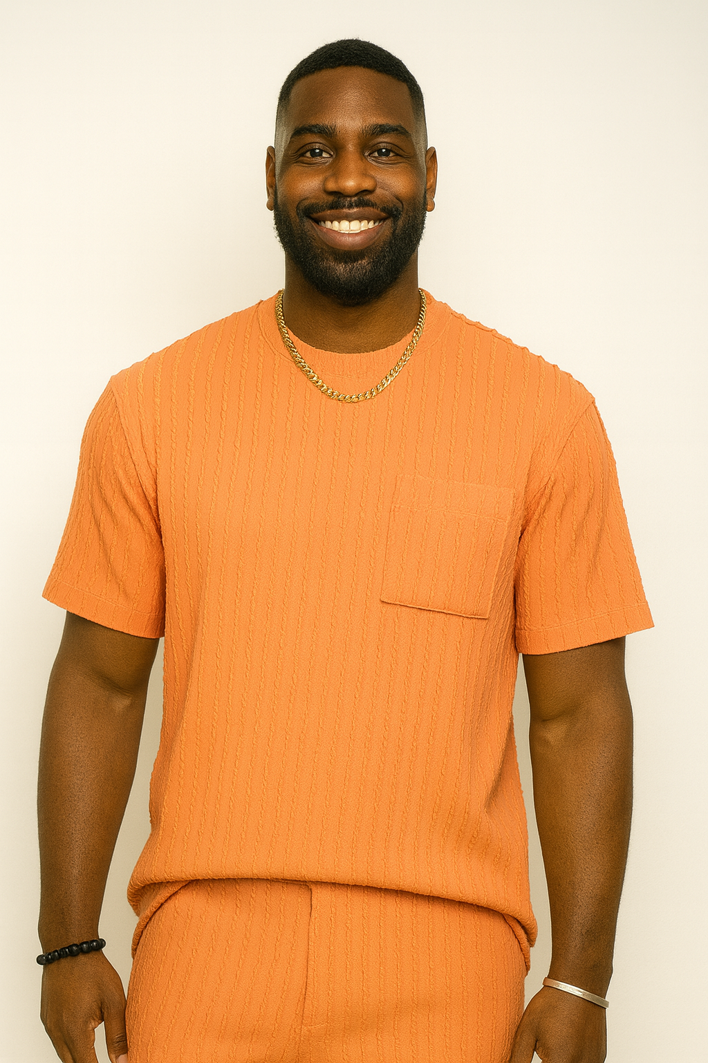 ROUND NECK-1P/ORANGE