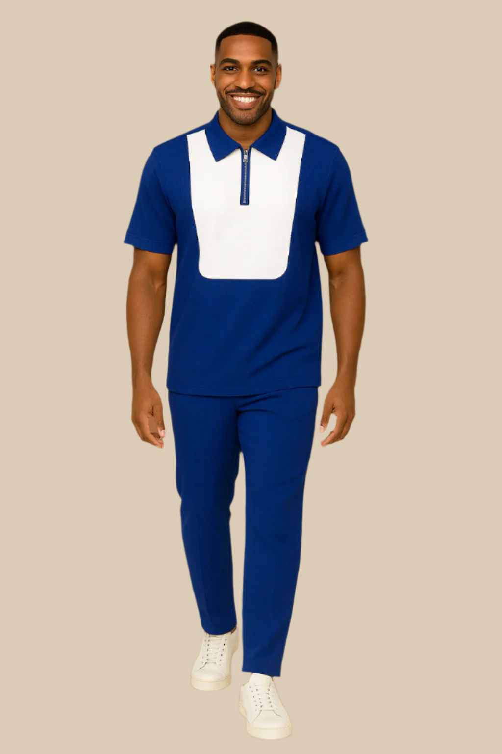 POLO ZIP-PL/BLUE