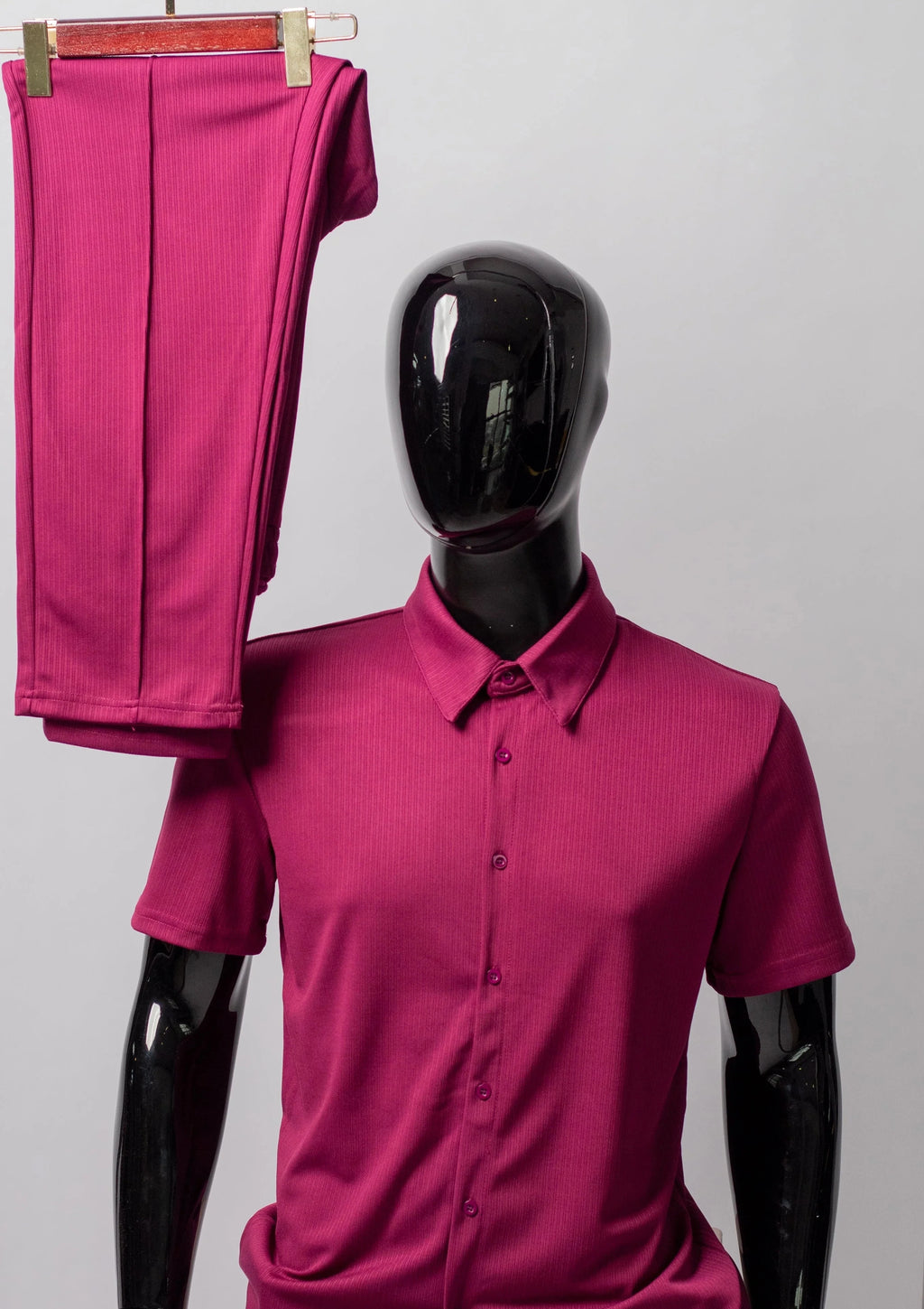 COLLAR SHIRT-PL/PRUPLE