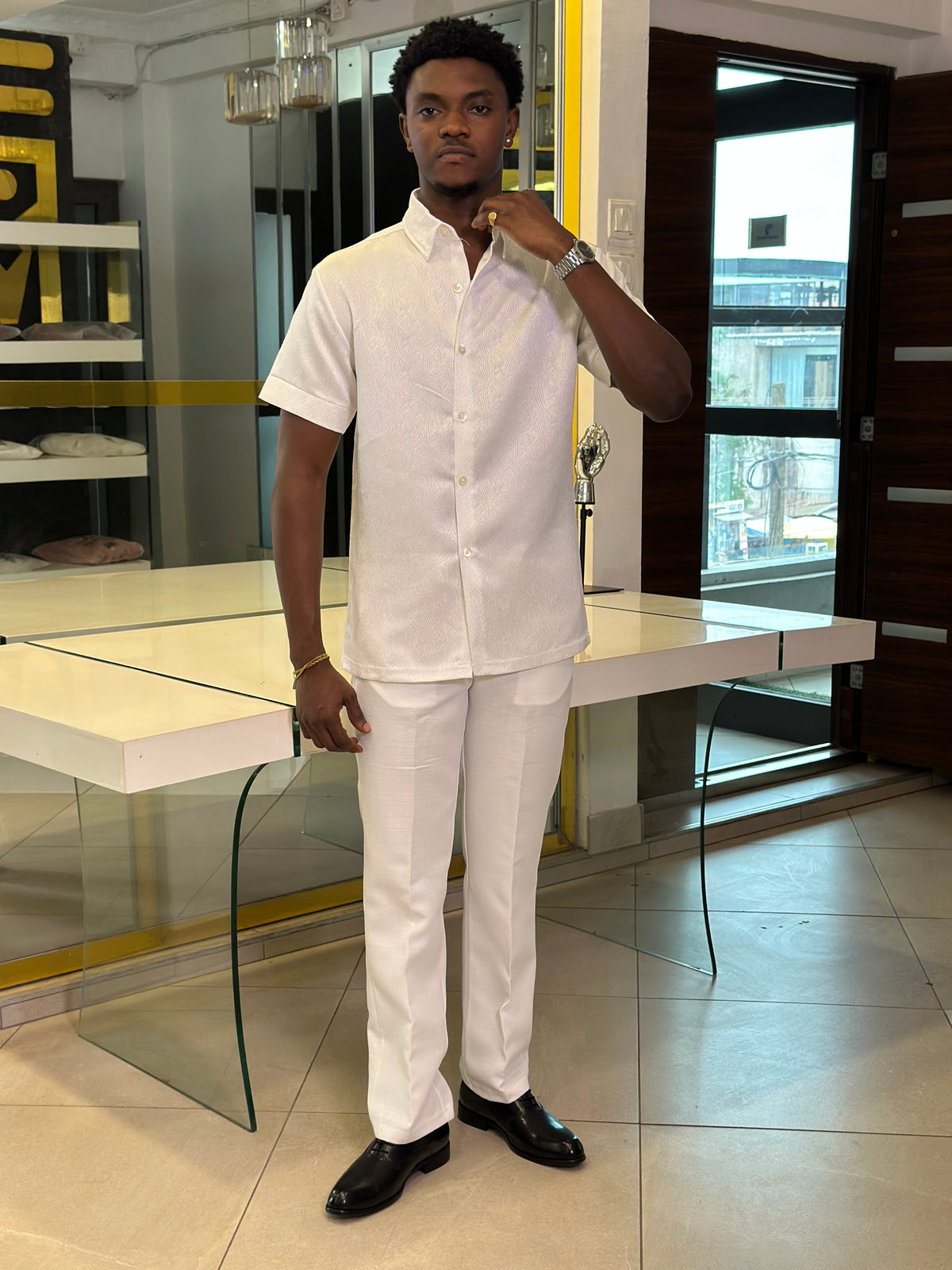 Men’s all white kaftan