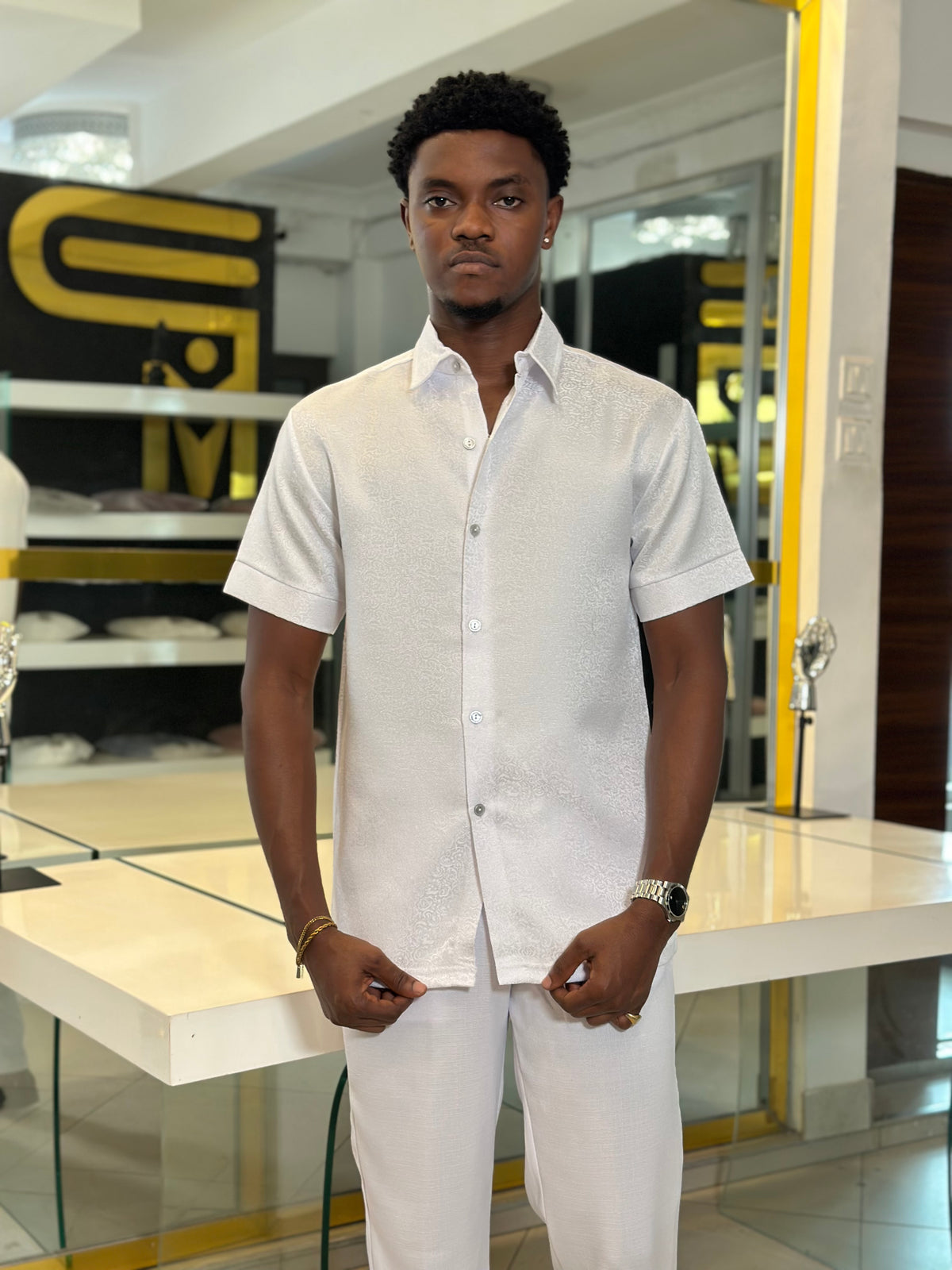 Men’s all white kaftan
