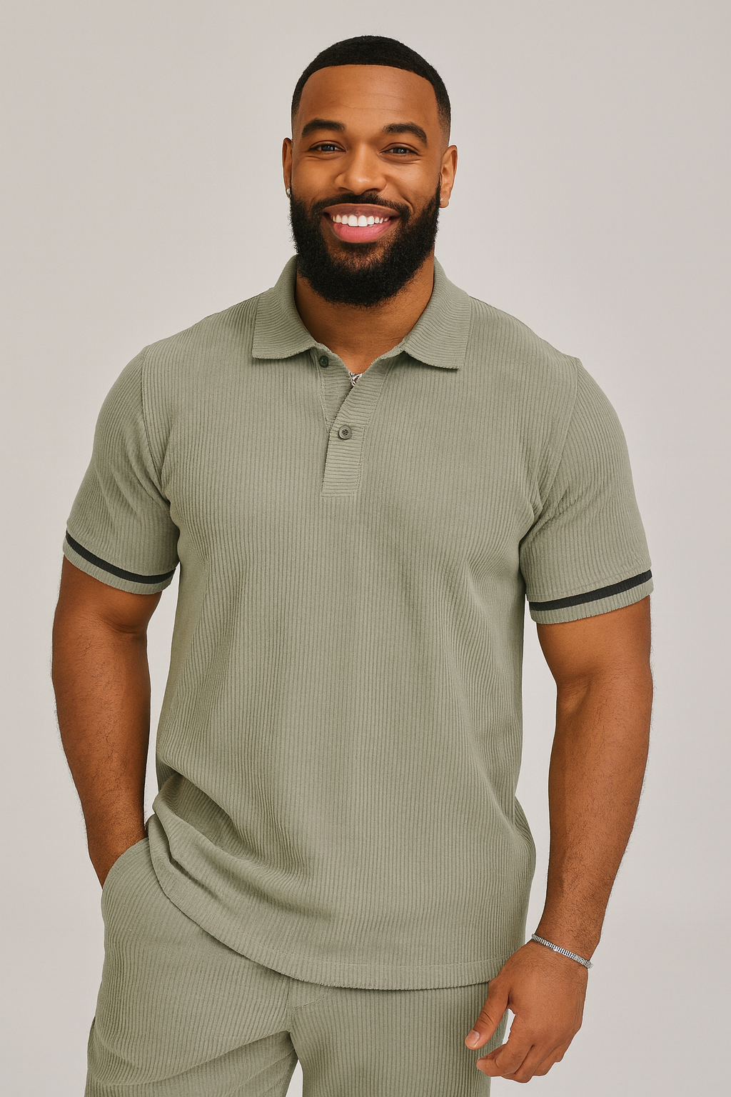 POLO NECK-PL/GRAY