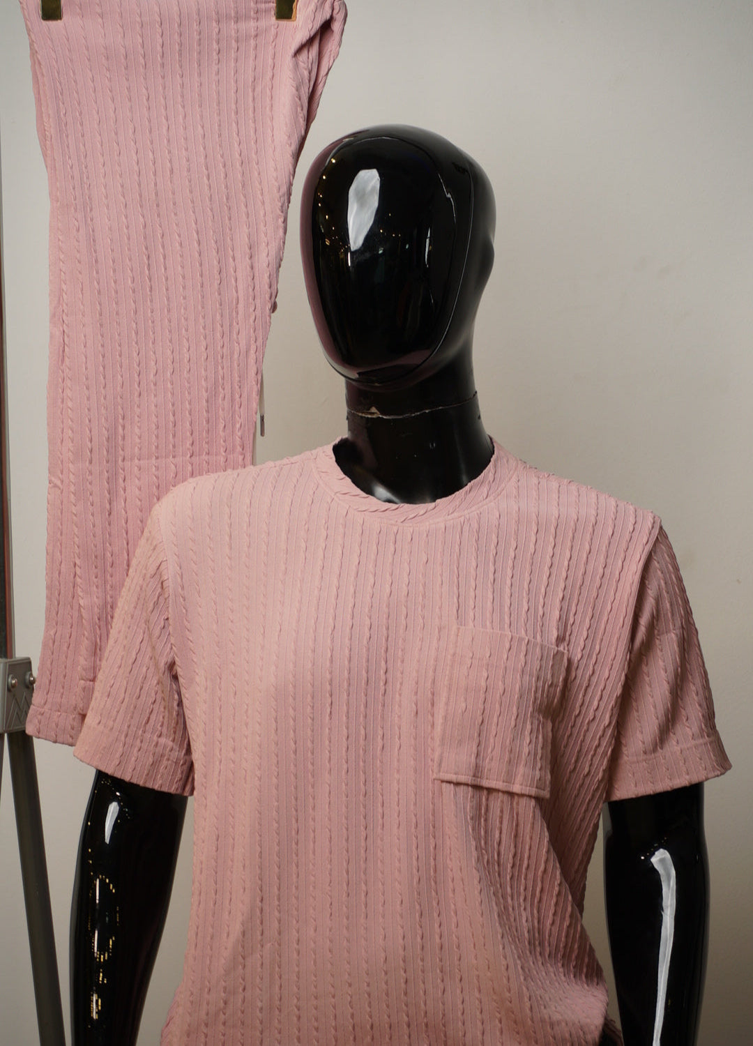 ROUND NECK-1P/PEACH