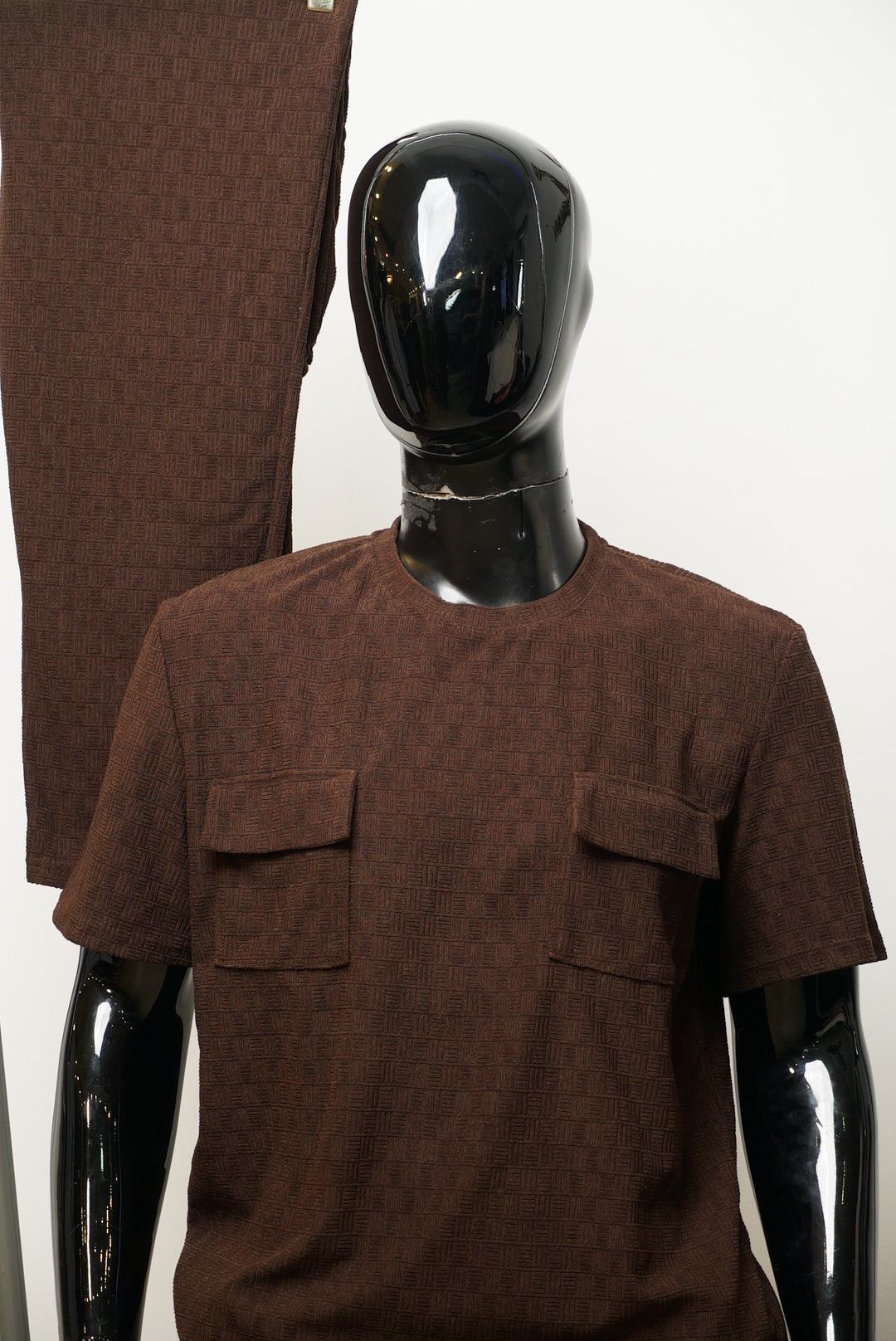 ROUND NECK-2FP/BROWN