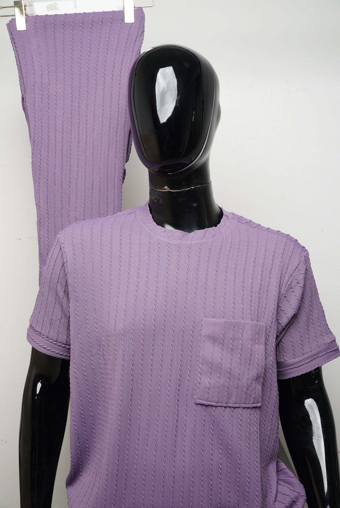 ROUND NECK-1P/PURPLE