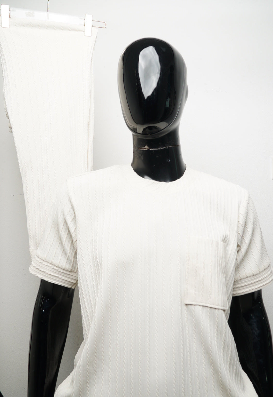 ROUND NECK-1P/BEIGE