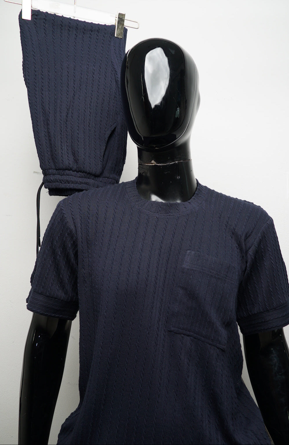 ROUND NECK-1P/NAVY