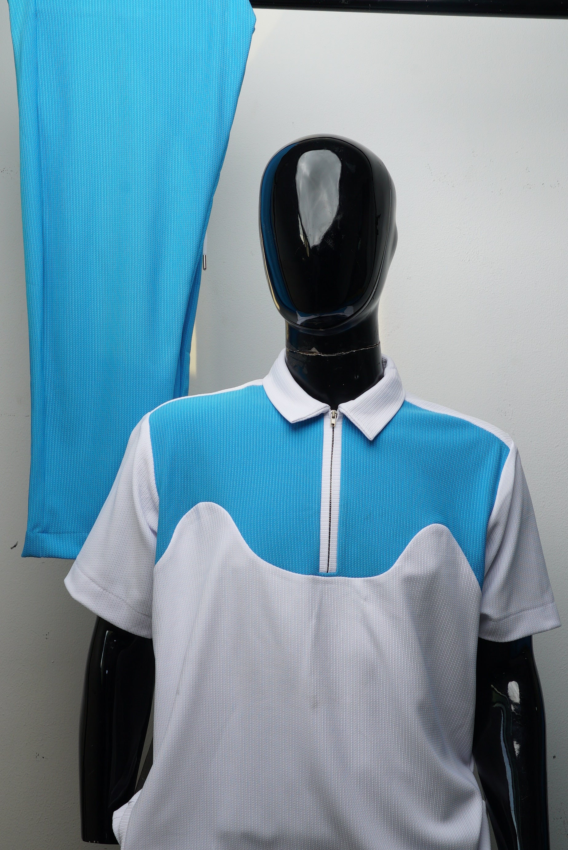 POLO ZIP-PL/SEA BLUE