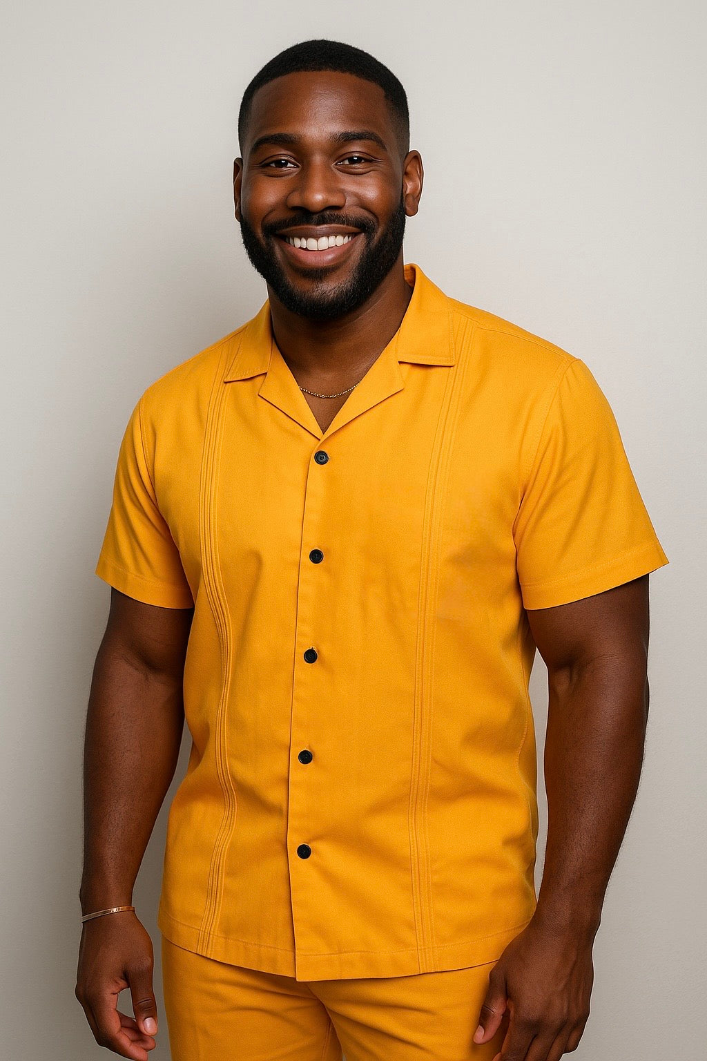 LAPEL NECK-PL/ORANGE