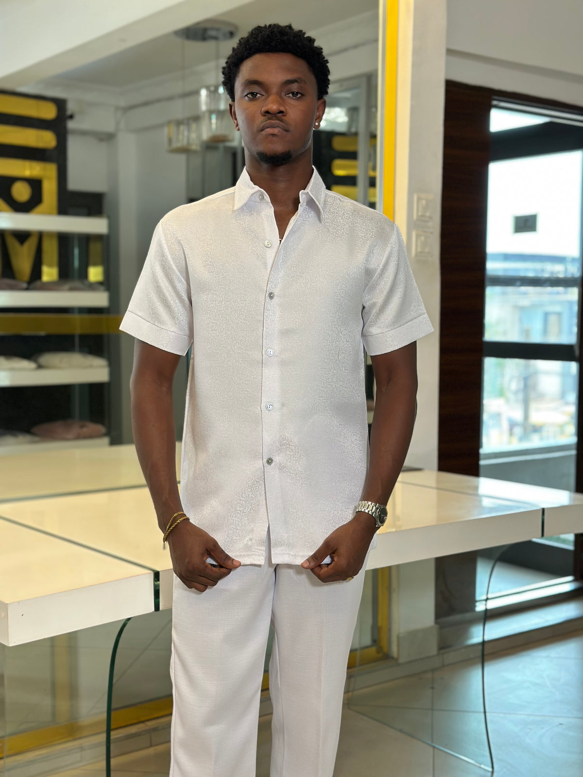 Men’s all white kaftan