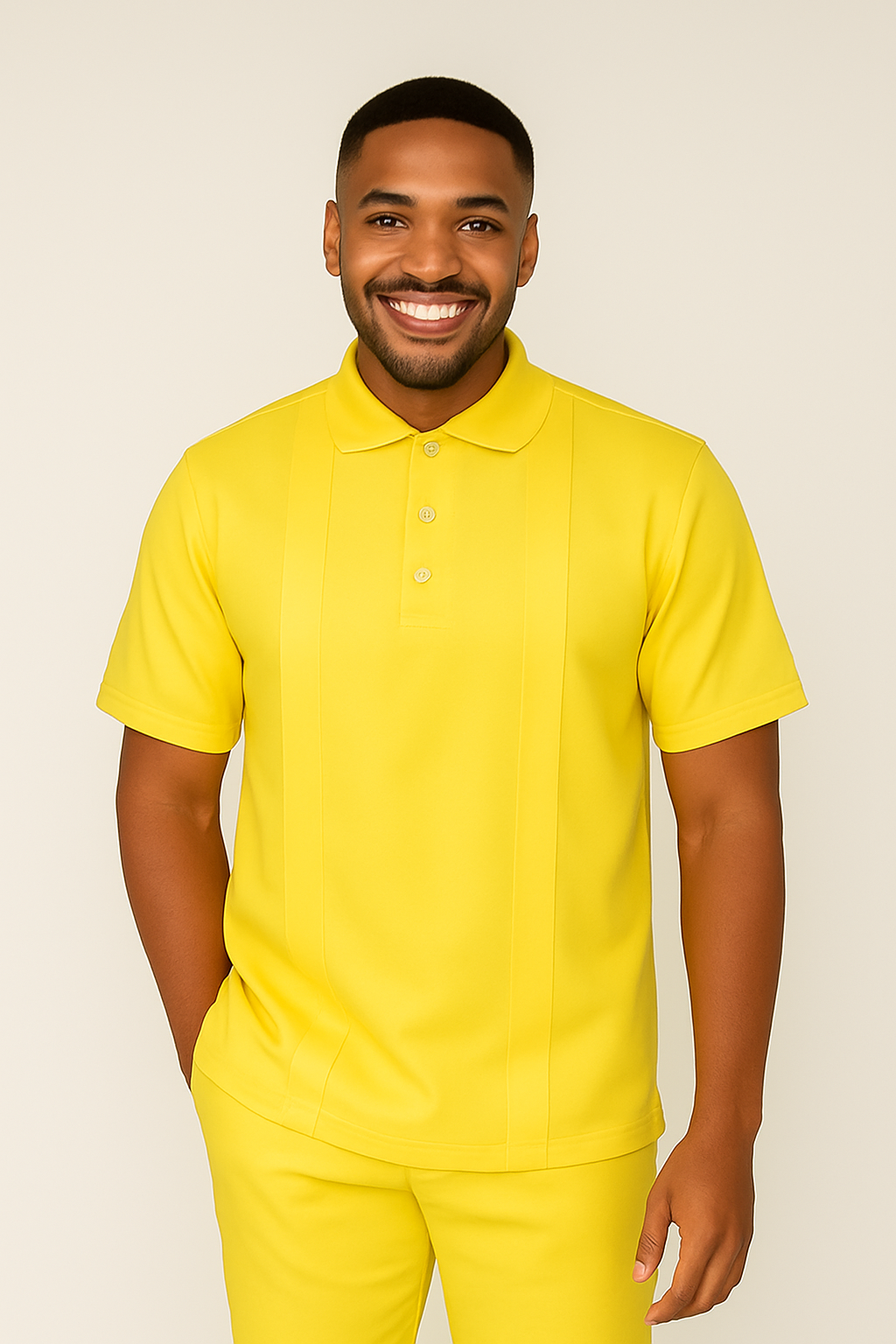 POLO NECK-PL/YELLOW