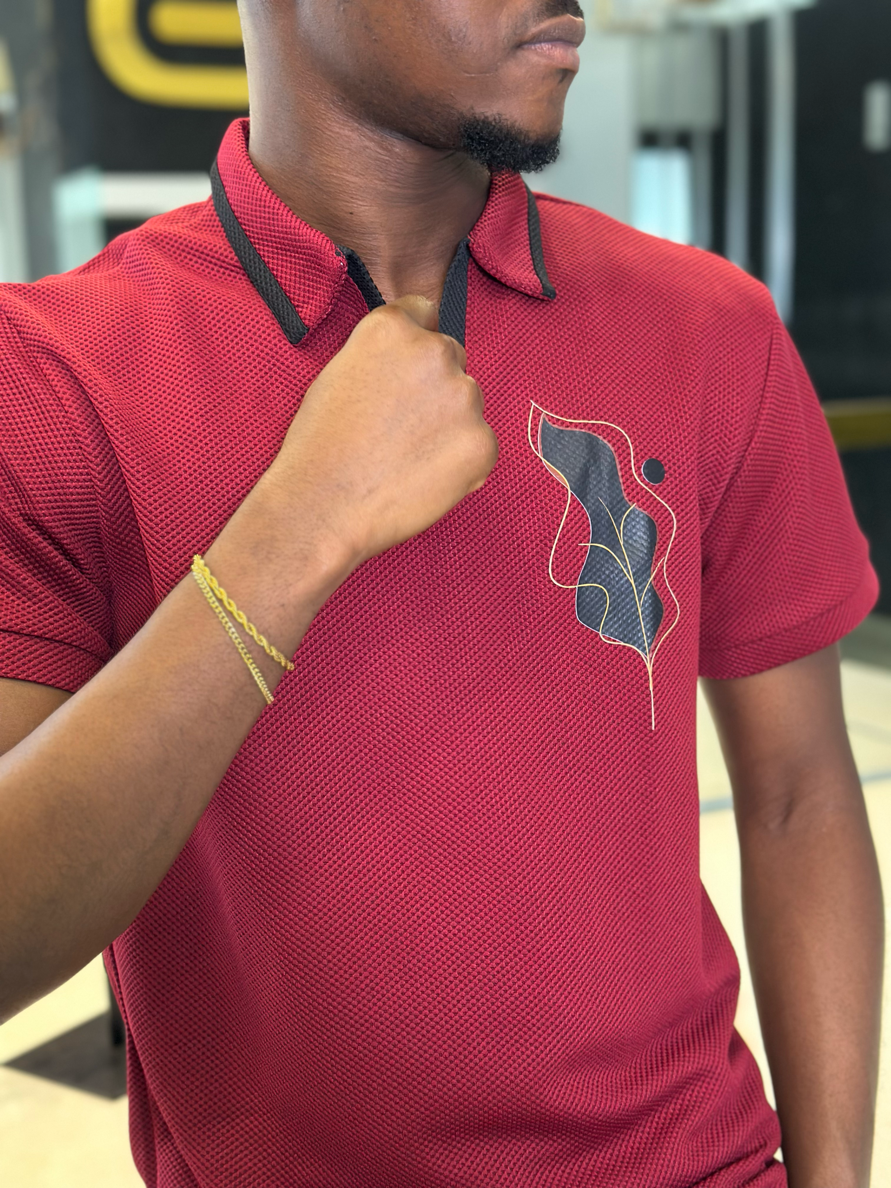 Men's Burgundy Premium 2-Piece Co-Ord Set