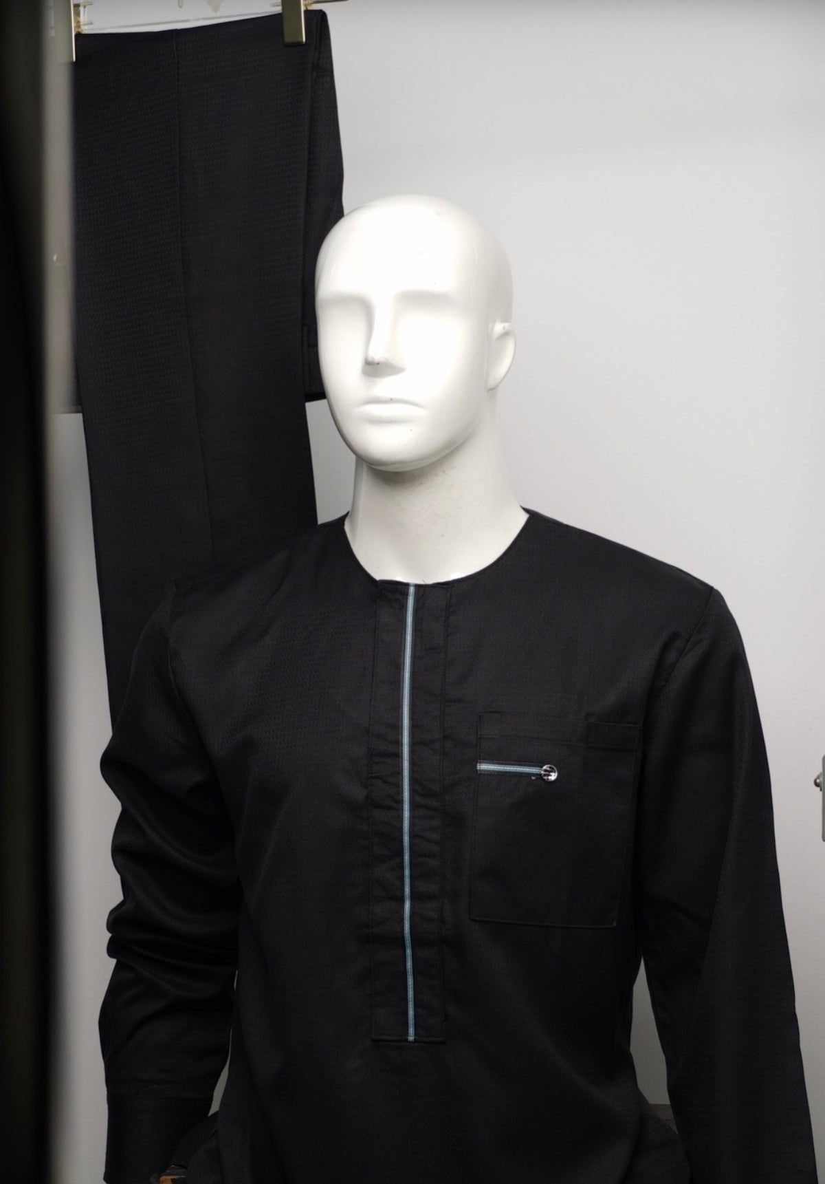 Black 2 Piece Traditional Set for Men